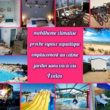Mobilhome 2Ch Climatise-Terrasse Fermee-4 Velos-Camping 4 Etoiles Les Charmettes Les Mathes Luaran gambar