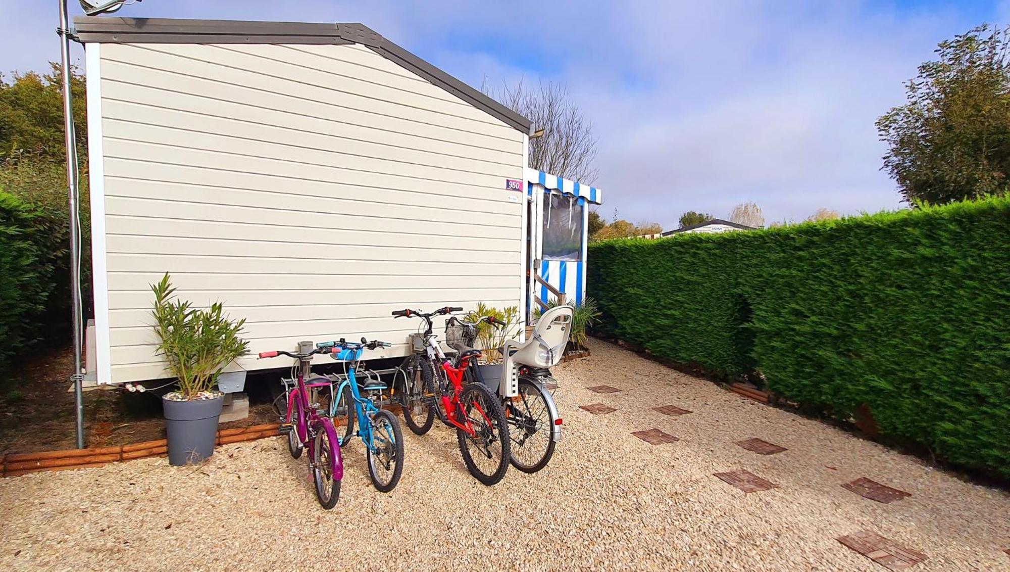 Mobilhome 2Ch Climatise-Terrasse Fermee-4 Velos-Camping 4 Etoiles Les Charmettes Les Mathes Luaran gambar